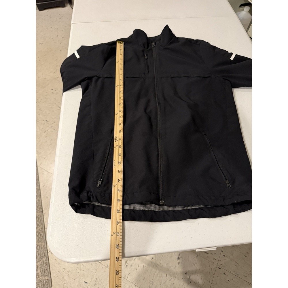Adidas  Run Wind Ready Jacket Large Black Lightweight Hooded Youth Or S/m Adult - Picture 12 of 15